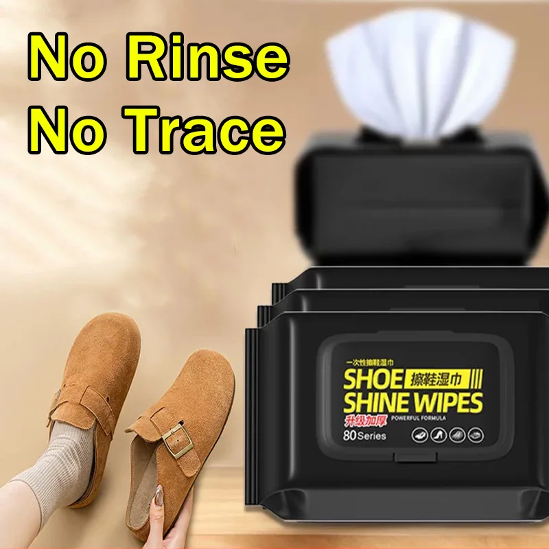 White Sneaker Care Kit - Draagbare schoonmaakdoekjes zonder afspoelen, wegwerpbaar, krachtige