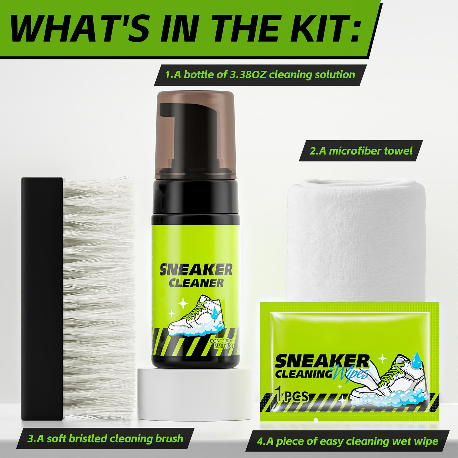 Sneaker Cleaner 4 Stuks 100ml  - Sneaker Care For Canvas Fabrics recensie en prijs